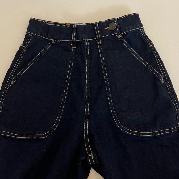 Hell Bunny Weston Denim trouser pants - Picture 6 of 11